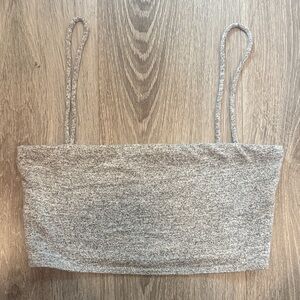 Gray Women's Strap Top